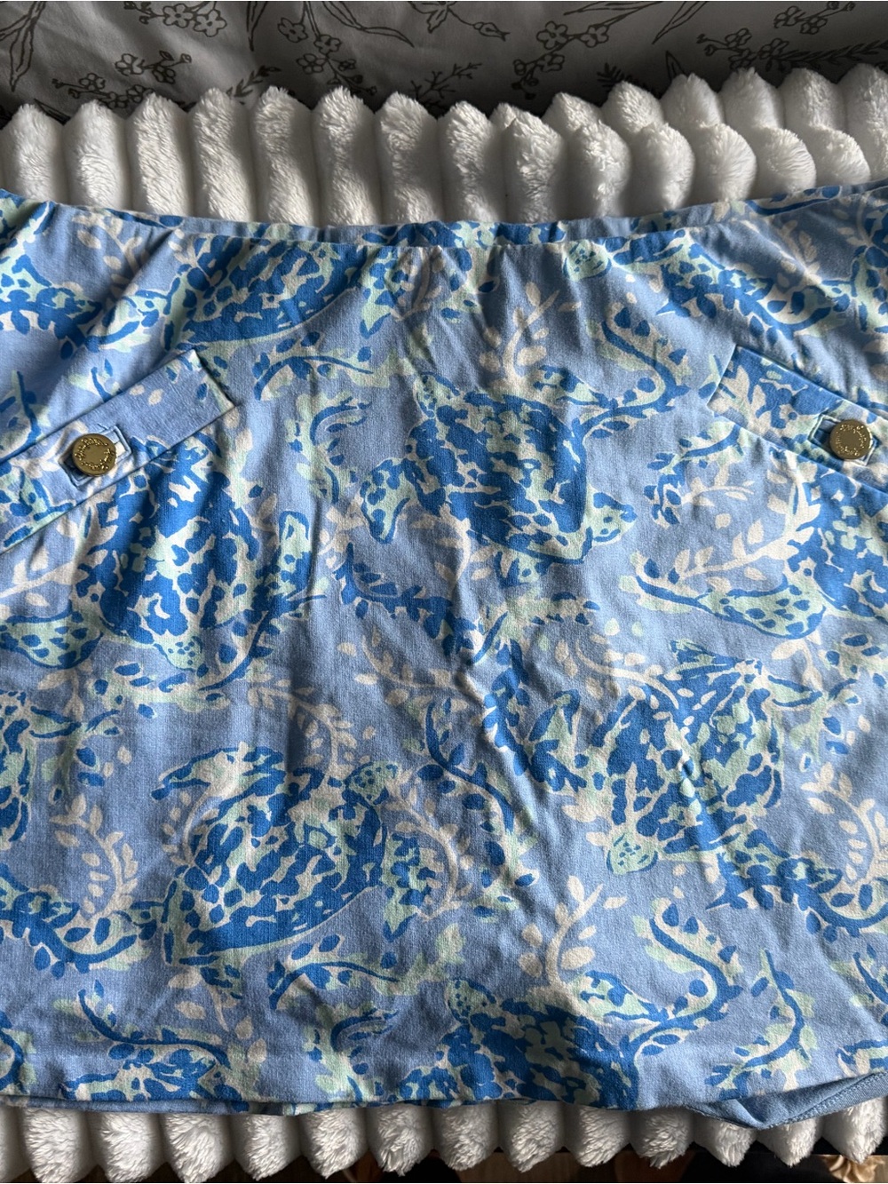 Lilly Pulitzer Navy Tropical Floral Tiger Print Skort - Picture 3 of 4